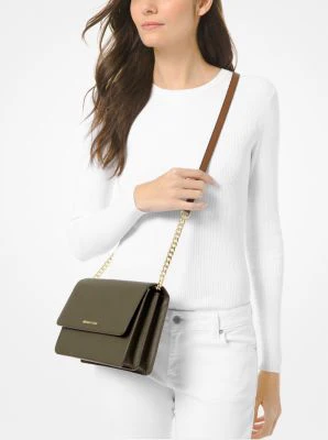 Daniela Large Saffiano Leather Crossbody Bag - Image 52