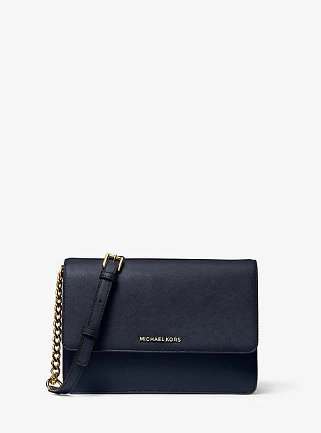 Daniela Large Saffiano Leather Crossbody Bag - Image 58
