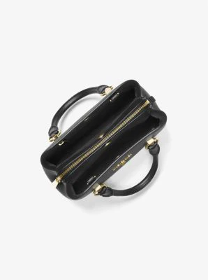 Edith Small Saffiano Leather Satchel - Image 21