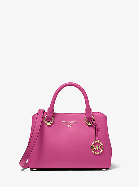 Edith Small Saffiano Leather Satchel - Image 24