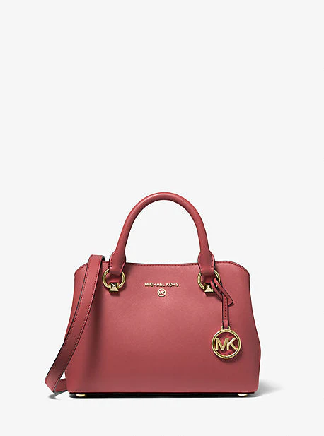Edith Small Saffiano Leather Satchel - Image 5