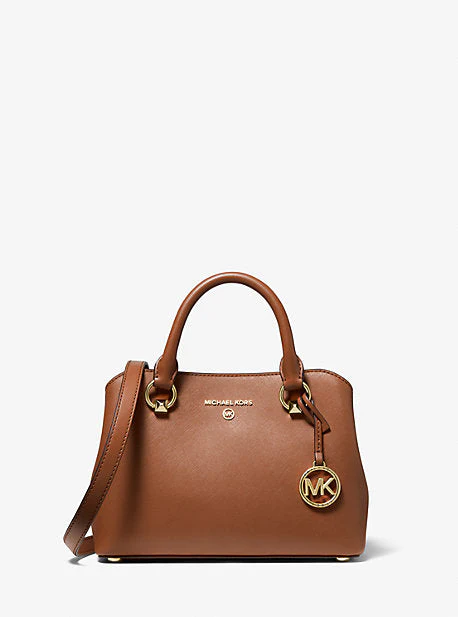 Edith Small Saffiano Leather Satchel - Image 9