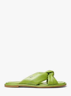 Elena Leather Slide Sandal - Image 14