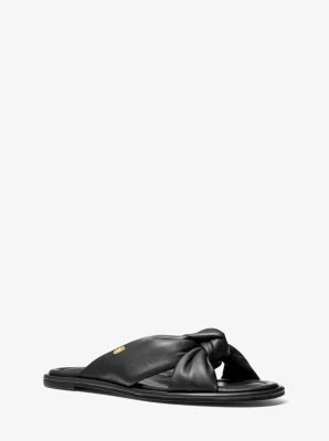 Elena Leather Slide Sandal - Image 17