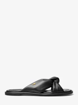 Elena Leather Slide Sandal - Image 18