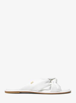 Elena Leather Slide Sandal - Image 3