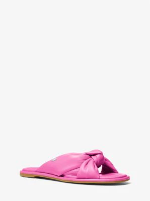 Elena Leather Slide Sandal - Image 5