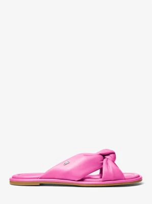 Elena Leather Slide Sandal - Image 6