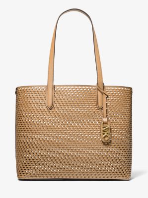 Eliza Extra-Large Hand-Woven Leather Tote Bag - Image 7