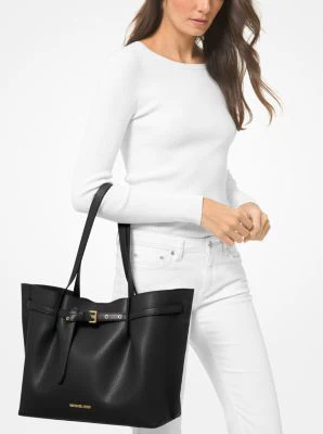 Emilia Large Pebbled Leather Tote Bag - Image 32