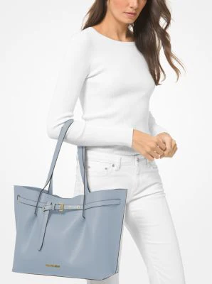 Emilia Large Pebbled Leather Tote Bag - Image 36