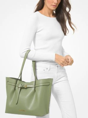 Emilia Large Pebbled Leather Tote Bag - Image 4