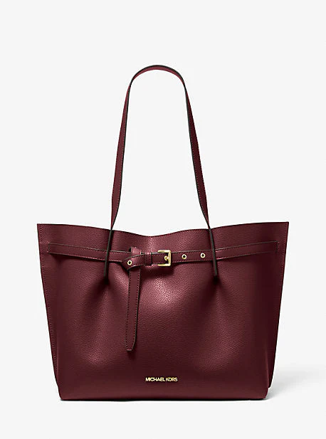 Emilia Large Pebbled Leather Tote Bag - Image 5