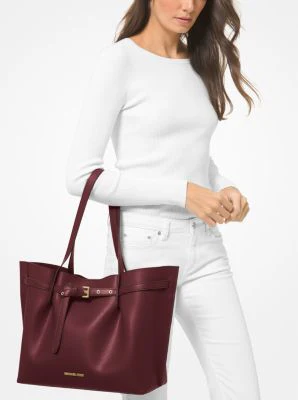 Emilia Large Pebbled Leather Tote Bag - Image 8