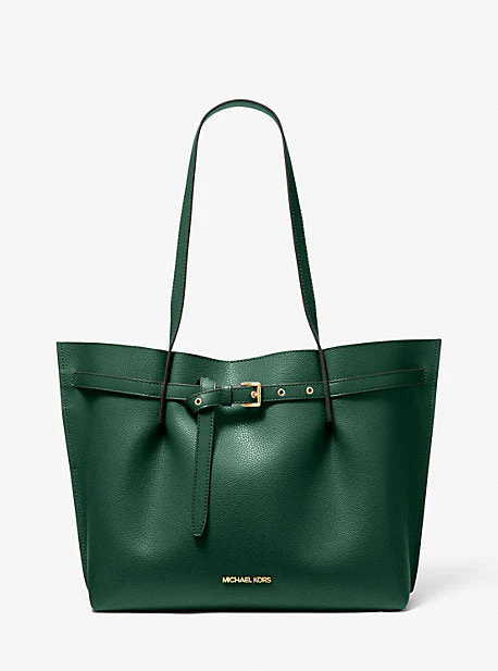 Emilia Large Pebbled Leather Tote Bag - Image 9