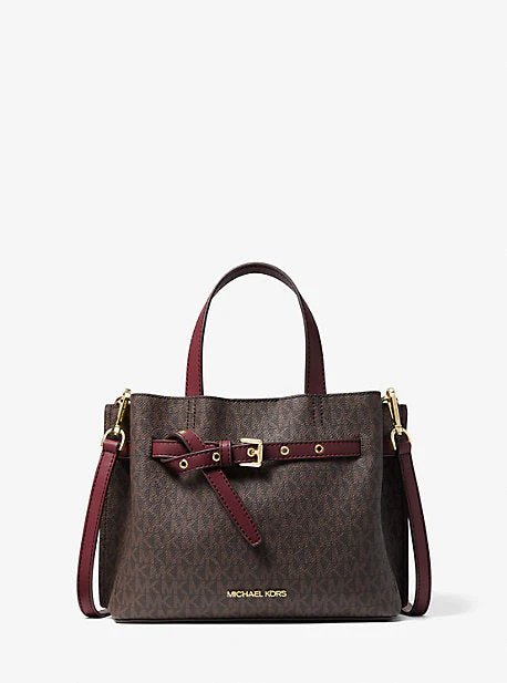 Emilia Small Logo Satchel - Image 9