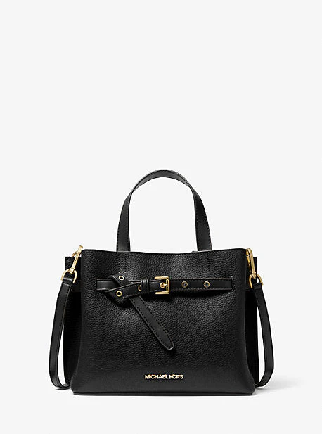 Emilia Small Pebbled Leather Satchel - Image 10