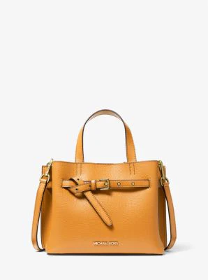 Emilia Small Pebbled Leather Satchel - Image 12