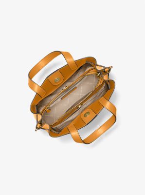 Emilia Small Pebbled Leather Satchel - Image 13