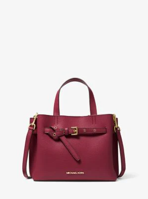Emilia Small Pebbled Leather Satchel - Image 16