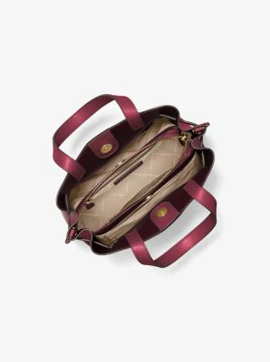 Emilia Small Pebbled Leather Satchel - Image 17