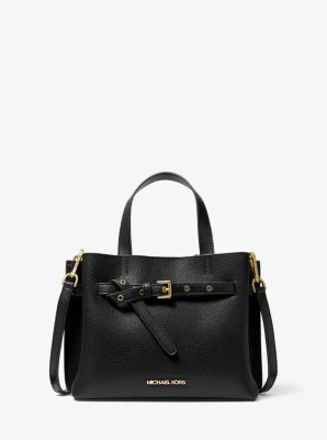 Emilia Small Pebbled Leather Satchel - Image 23