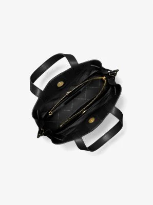 Emilia Small Pebbled Leather Satchel - Image 24