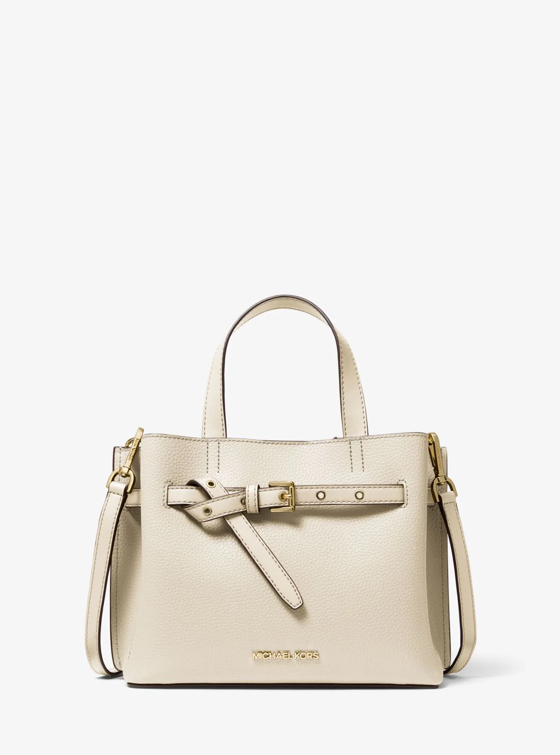 Emilia Small Pebbled Leather Satchel - Image 26