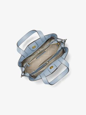 Emilia Small Pebbled Leather Satchel - Image 32