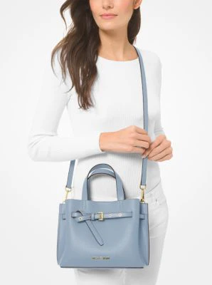 Emilia Small Pebbled Leather Satchel - Image 33