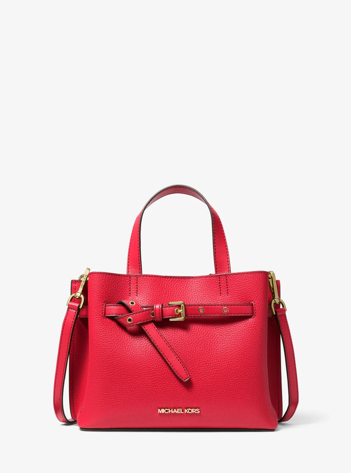 Emilia Small Pebbled Leather Satchel - Image 34