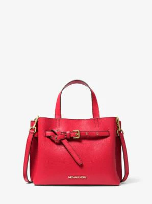 Emilia Small Pebbled Leather Satchel - Image 35