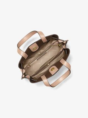 Emilia Small Pebbled Leather Satchel - Image 40