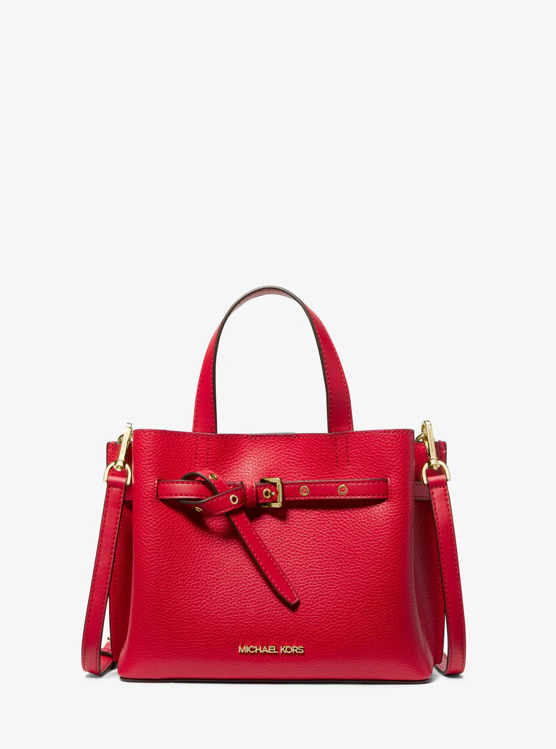 Emilia Small Pebbled Leather Satchel - Image 42