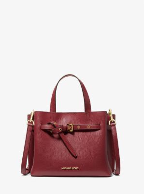 Emilia Small Pebbled Leather Satchel - Image 47