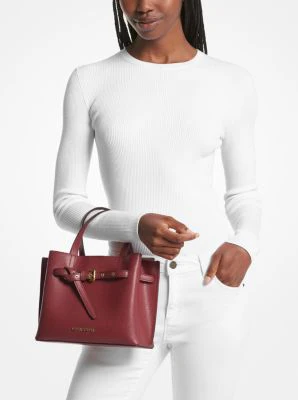 Emilia Small Pebbled Leather Satchel - Image 49