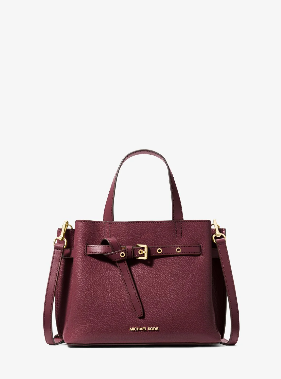 Emilia Small Pebbled Leather Satchel - Image 58