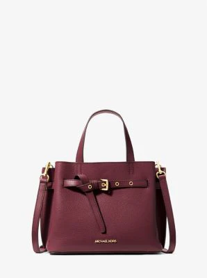 Emilia Small Pebbled Leather Satchel - Image 59