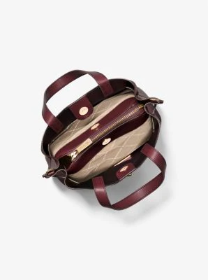 Emilia Small Pebbled Leather Satchel - Image 62