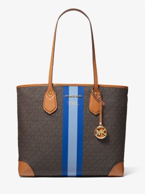 Eva Large Signature Logo Stripe Tote Bag - Image 5