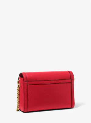 Freya Small Convertible Pebbled Leather Crossbody Bag - Image 4