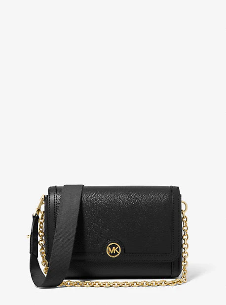 Freya Small Convertible Pebbled Leather Crossbody Bag - Image 6