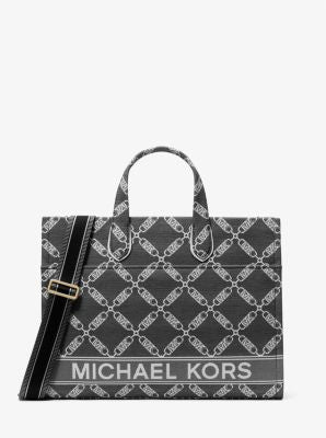 Gigi Large Empire Logo Jacquard Tote Bag - Image 6