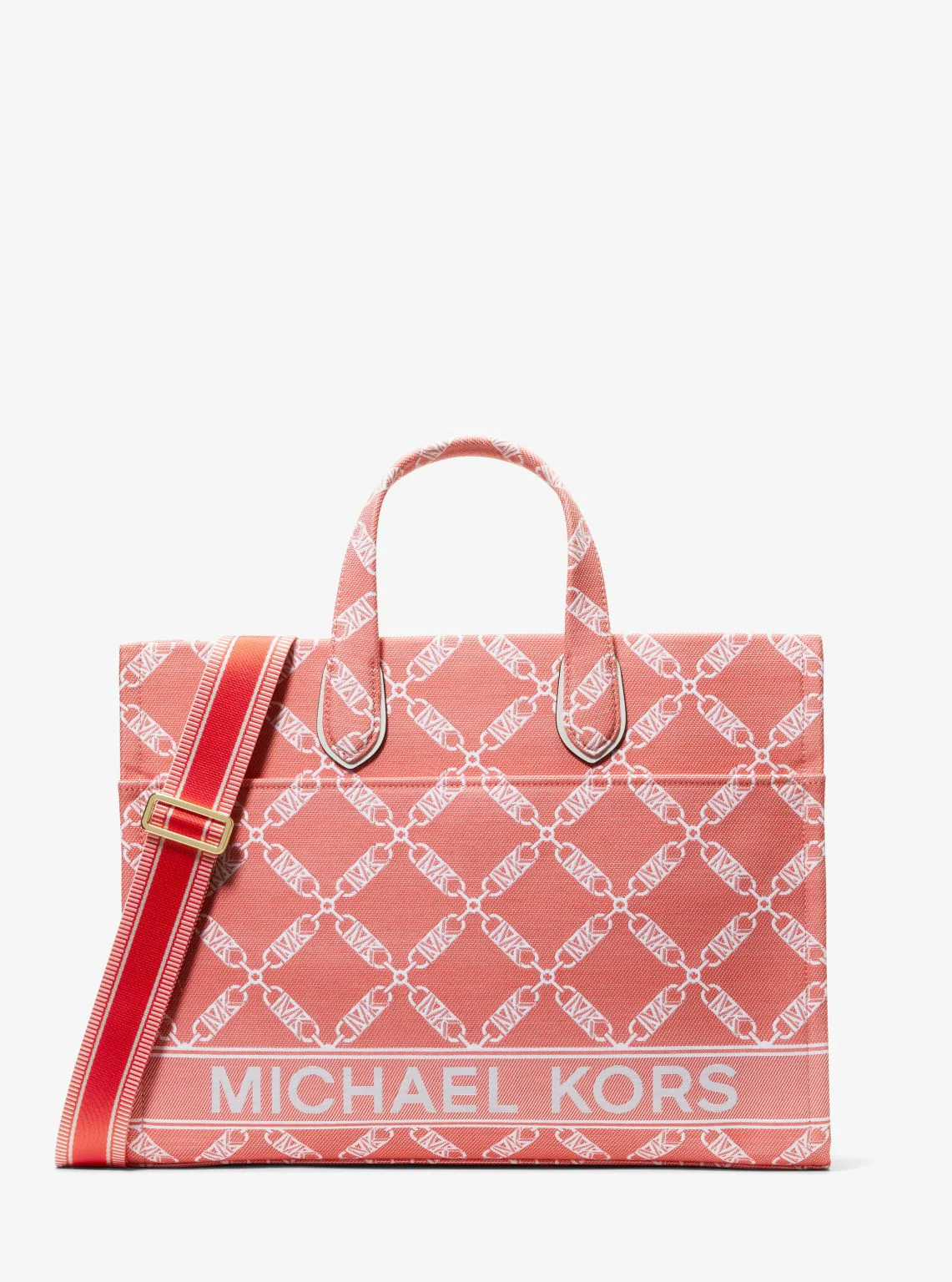 Gigi Large Empire Logo Jacquard Tote Bag - Image 9