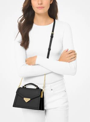 Grace Small Saffiano Leather Crossbody Bag - Image 8