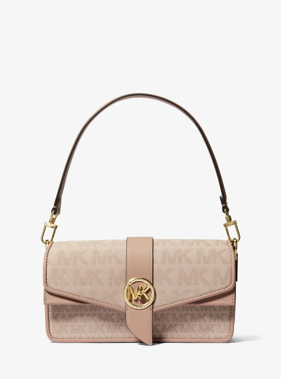 Greenwich Medium Logo Jacquard Shoulder Bag - Image 6