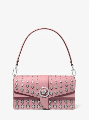 Greenwich Medium Studded Saffiano Leather Shoulder Bag - Image 5