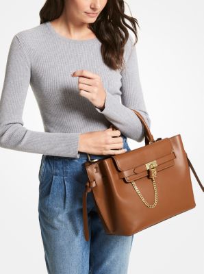 Hamilton Legacy Large Leather Belted Satchel - Image 13