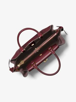 Hamilton Legacy Large Leather Belted Satchel - Image 3