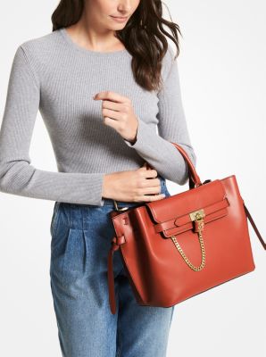 Hamilton Legacy Large Leather Belted Satchel - Image 34